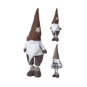 Nisse med teleskopben assorteret H 53 cm - vi kan ikke garantere hvilken farve der afsendes.