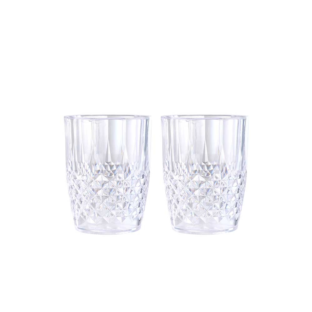 Drikkeglas i klar plast 25 cl 2 stk