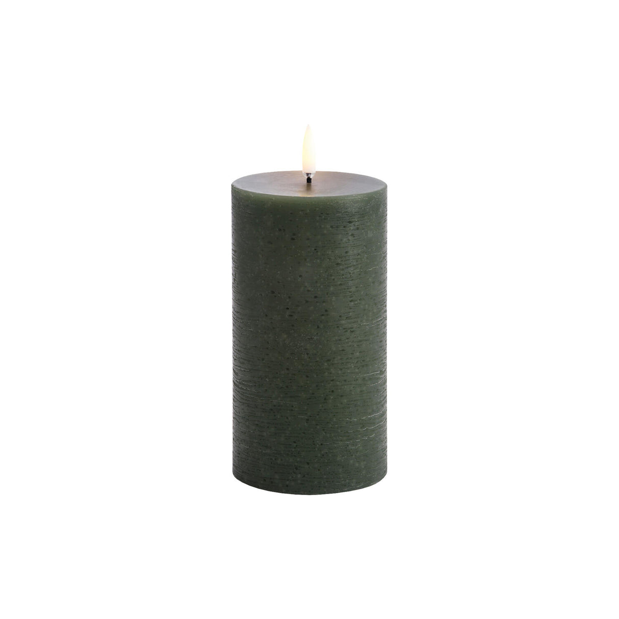 LED Pillar Pine Green 15 cm