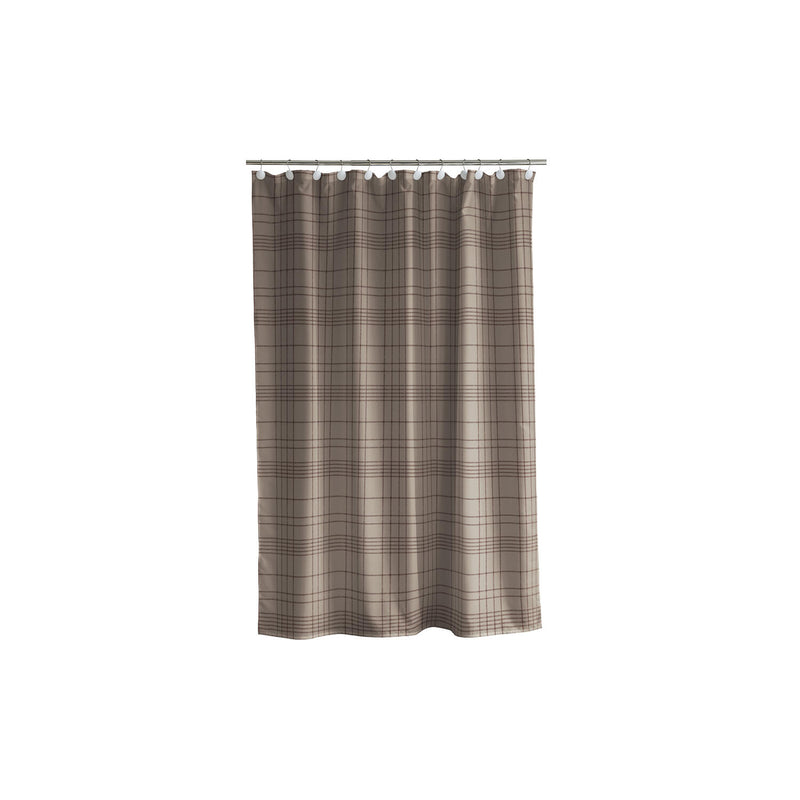 Södahl Badeforhæng Tartan - Taupe