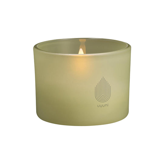 Uyuni Lighting LED glas lys Green Leaf H6 cm.