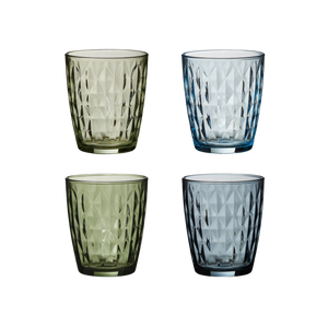 Mosaic drikkeglas farvede glas 4 stk