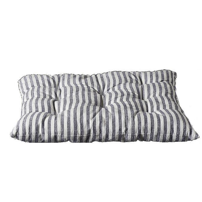 Futonpude Stribet 40x40 - Blå/Hvid