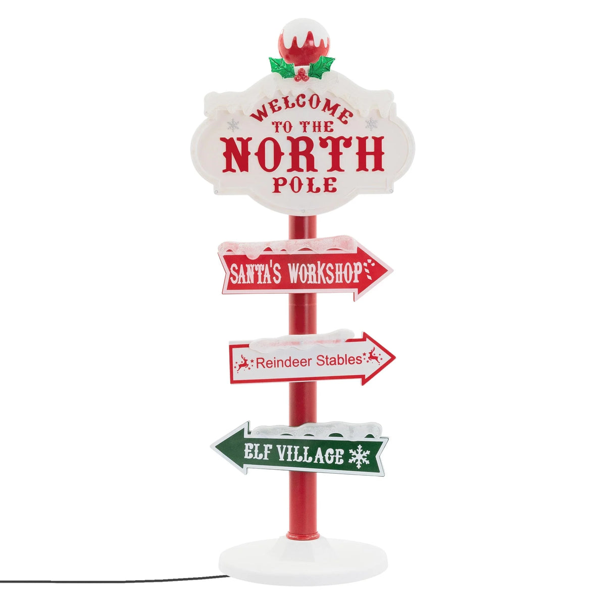 LED North Pole Sign 95 cm