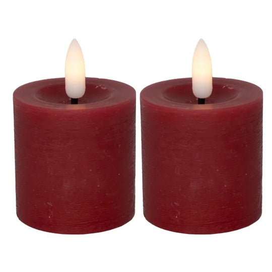 Cozzy LED-Bloklys lille 2 stk Rød