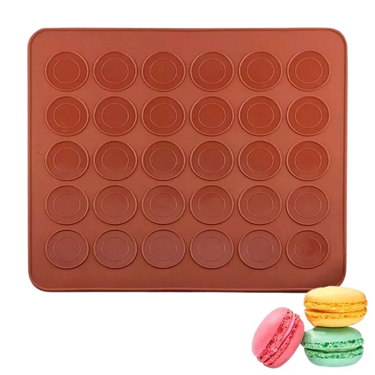 Macaron bagemåtte silikone