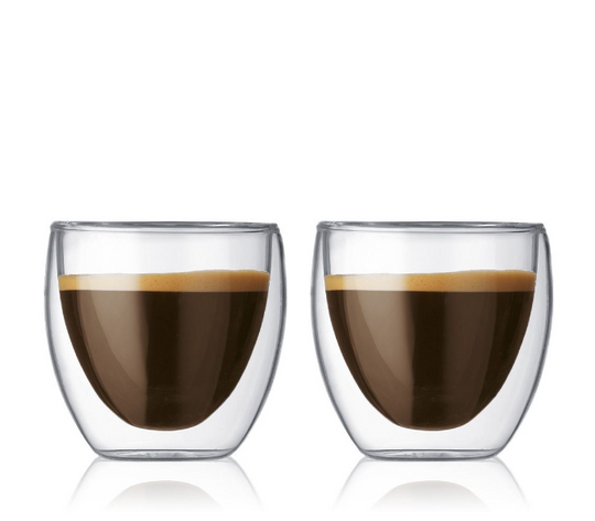 Bodum Pavina dobbeltvægget glas - 2 stk / 0,08 liter