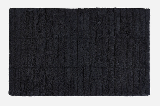 Zone Bademåtte Tiles Sort