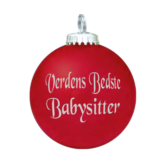 Verdens Bedste Babysitter Julekugle