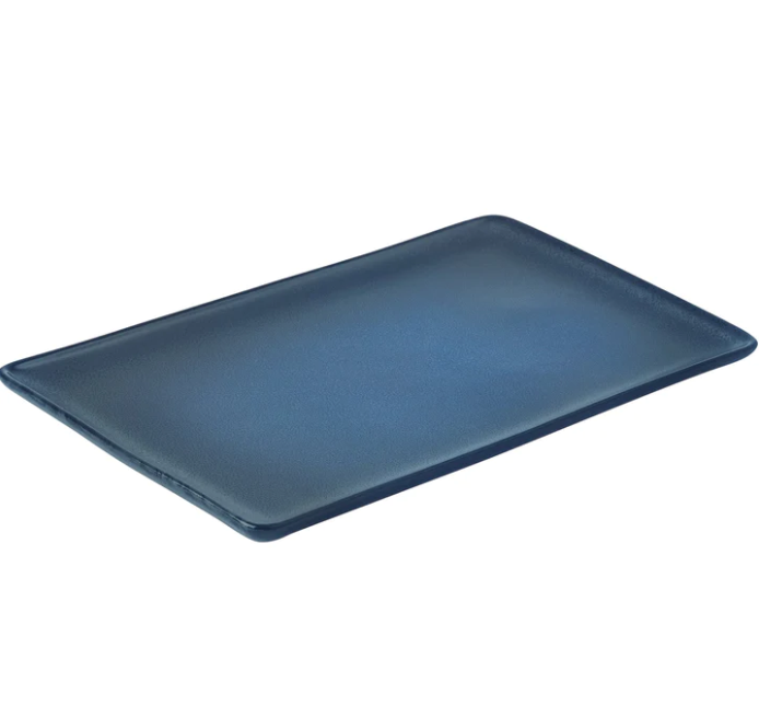 RAW Rektangulær tallerken 31,5x20cm, Midnight blue