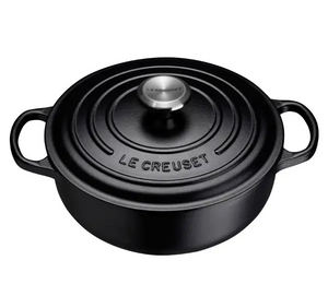 Le Creuset Sautese lav gryde - Mat sort 24cm