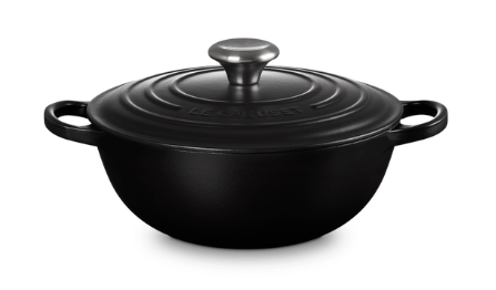 Le Creuset Stegegryde - Mat sort 24 cm