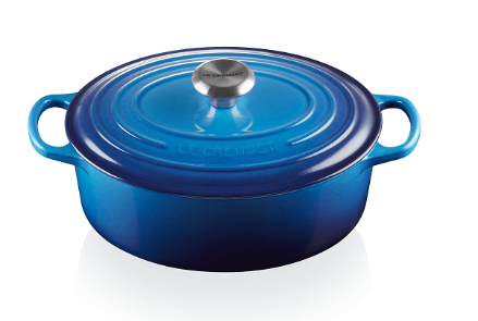 Le Creuset Oval Gryde - Azur blå 27cm