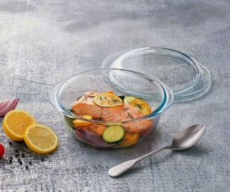 Gryde med låg - Glas 2,1L