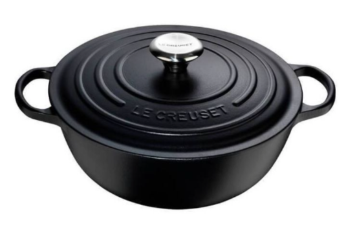 Le Creuset Stegegryde - Mat sort 32cm