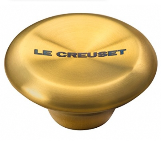 Le Creuset stålknop i guld