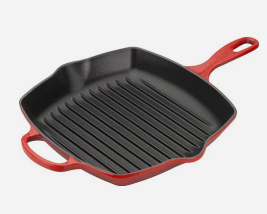 Le Creuset kvadratisk grillpande 26cm cerise