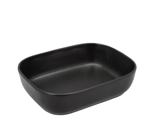 HOLM Ovnfad 29 x 23,5 x 7,5 cm Sort