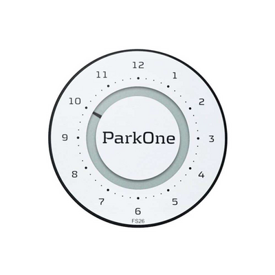ParkOne 2 Parkeringsur Alpin hvid