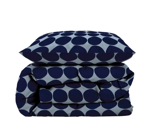 Södahl Sengetøj 140x200 Bubbles Linen Blue