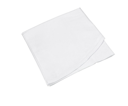 Dug Ø180 cm Hvid 100% ny bomuld