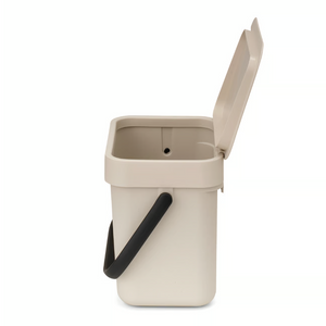 AffaBrabantia Sort & Go affaldsspand m. soft beige, 3 liter