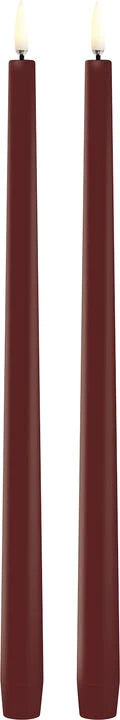 LED Taper Candle Carmine red 2 stk. 25 cm