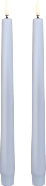 Uyuni LED stagelys 2 stk. Ø2,3 x H25 cm - Skye Blue