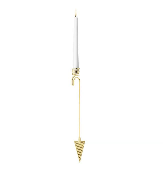 Georg Jensen 2025 Lysholder Kræmmerhus Forgyldt