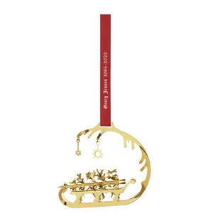 Georg Jensen CC 1995/2025 Juleuro Slæde Forgyldt