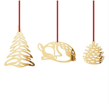 Georg Jensen CC store ornamenter 3stk