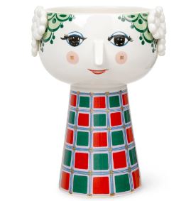 Bjørn Wiinblad Eva Vase 18,5cm - Mørk grøn