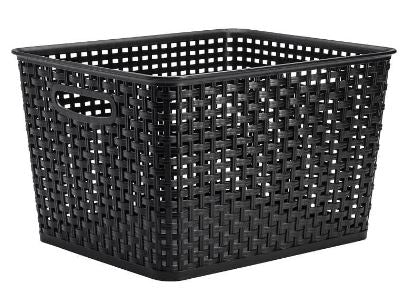 Fletkurv plast 17L Sort