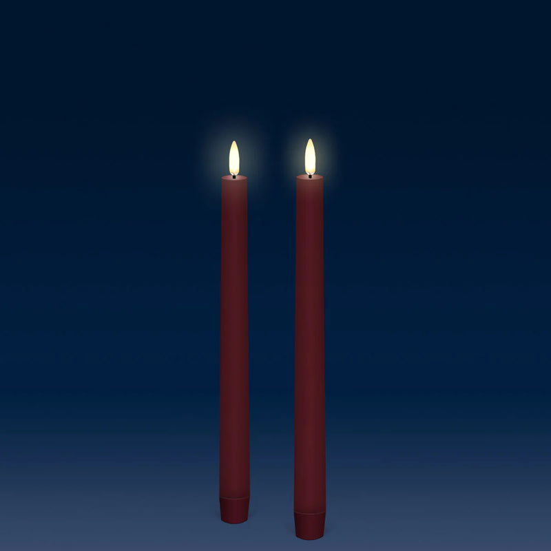 LED Taper Candle Carmine red 2 stk. 25 cm
