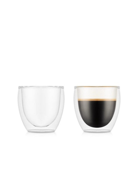Bodum 2 stk. espresso glas, dobbeltvægget