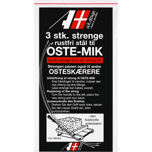 Oste-Mik ostestrenge korte 12,5 cm – 3 stk.