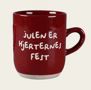 julekrus m. tekst h9,5cm, rød