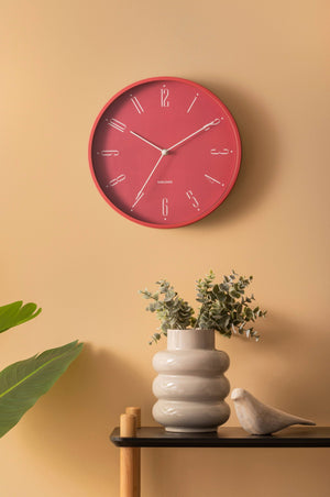 Karlsson Regal Vægur Blush Red Ø30 cm