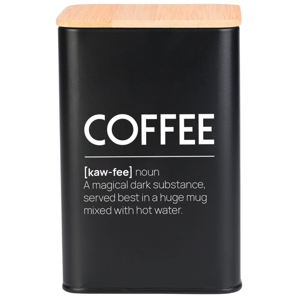 Kaffedåse m/Bambus låg