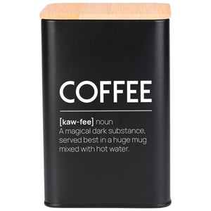 Kaffedåse m/Bambus låg