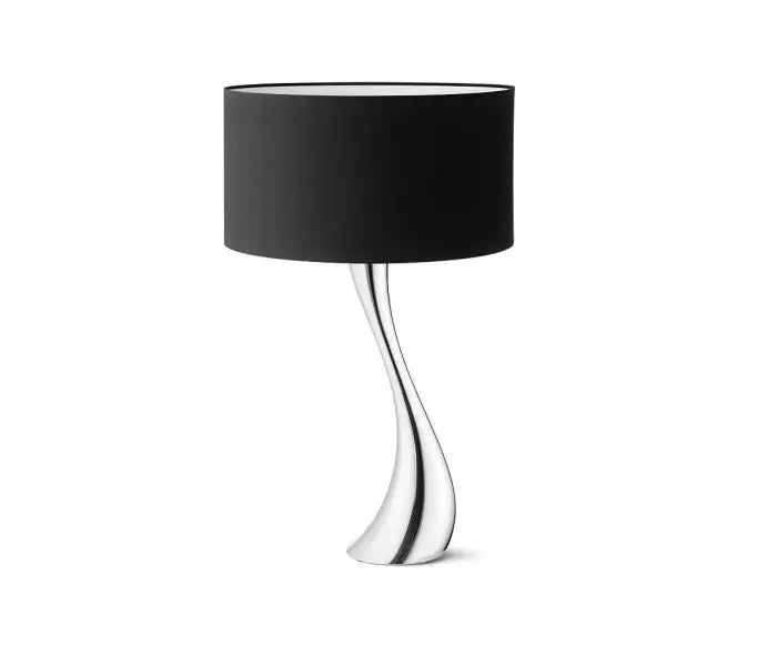 Georg Jensen Cobra Mellem Lampe Sølv/Sort