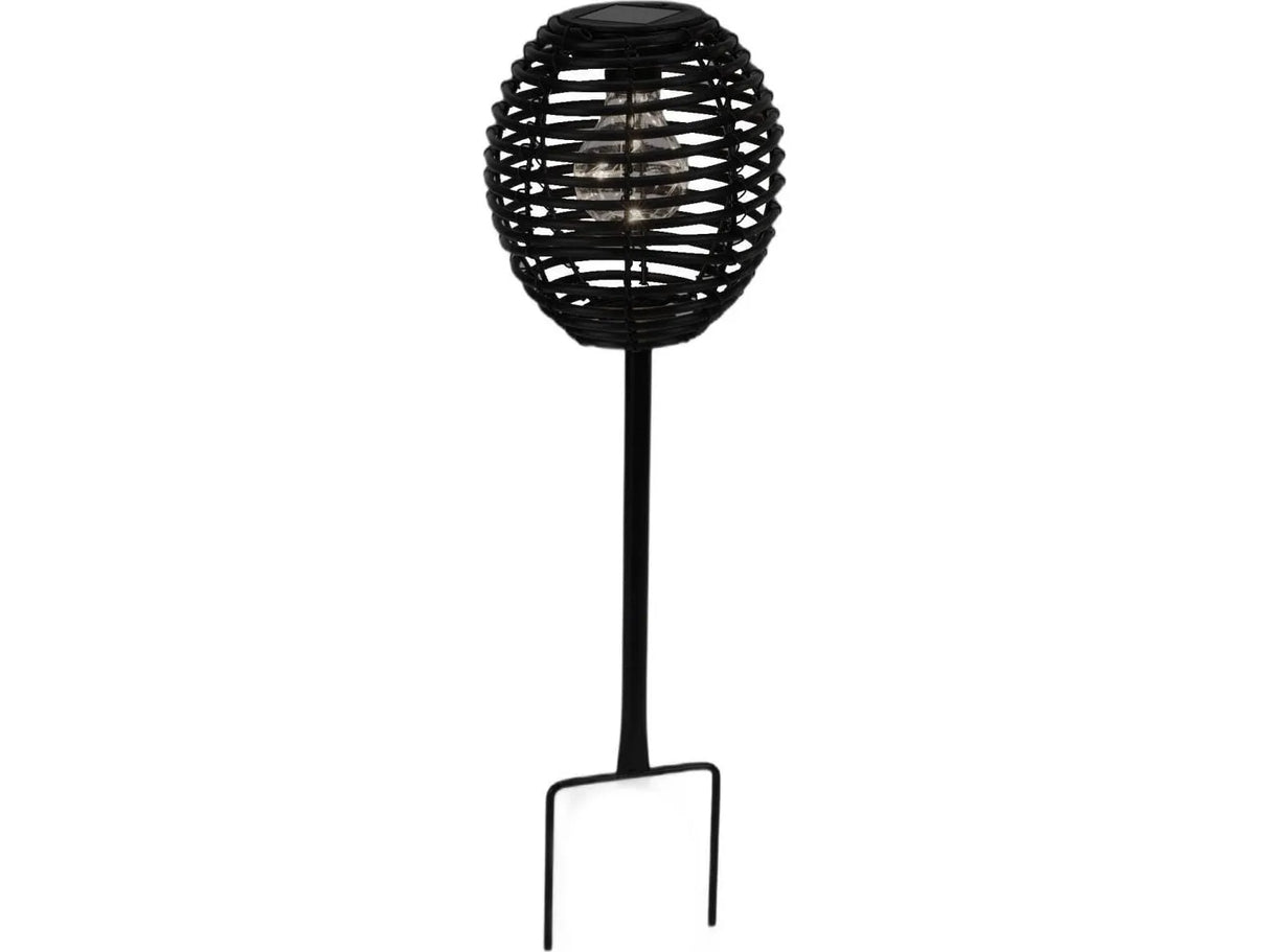 Sorlar lampe Sort med Metal Spyd