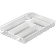 Bestikbakke 5 Rum - Hvid Plast