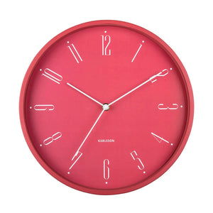 Karlsson Regal Vægur Blush Red Ø30 cm