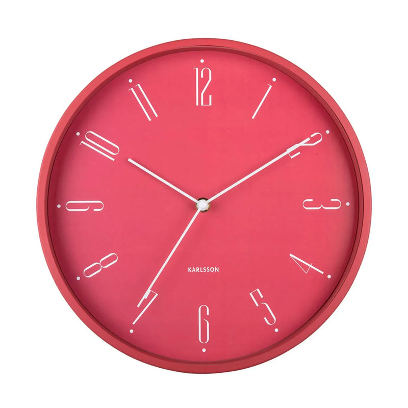Karlsson Regal Vægur Blush Red Ø30 cm