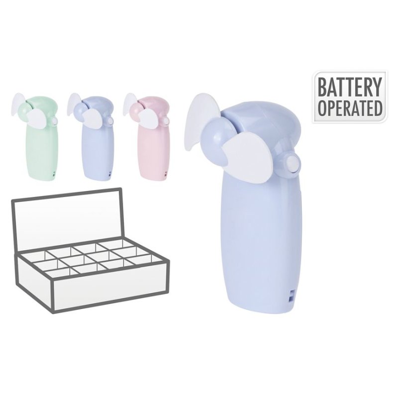Mini Ventilator Batteridrevet - Ass. Farver