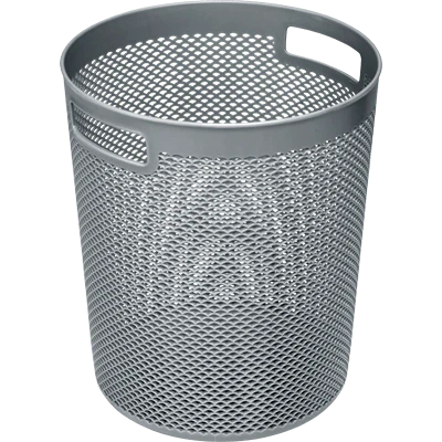 wave papirkurv grå