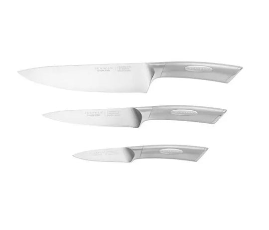 Scanpan Knivsæt 3 dele rustfrit stål.