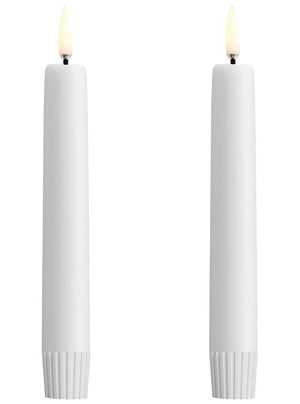 Uyuni LED Stagelys 2 stk. Hvid Ø2,3 x H16,4 cm