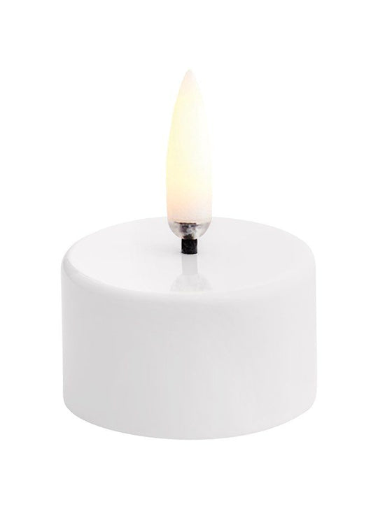 Uyuni LED Fyrfadslys – Hvid (3,9 × 2,4 cm)